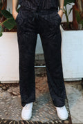 Alma Weite Hose | Dunkelgrau Schwarz Tia