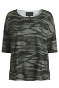 Alma T-Shirt | Staubiges Tarnmuster