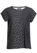 Alma U T-Shirt | Dunkelgrauer Leo