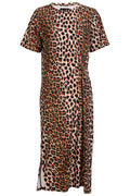 Alma Ss Twist Dress | Lux Leo Rotes Herz