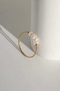 Fünf Perlenring | Gold