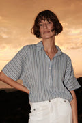 Lowana Friz Stripe Blouse | Regatta