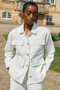 Alfea Ramie Jacke | Ecru
