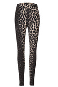 Alma Leggings (Fleece) | Dunkelbraun Lux Leo