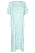 Alma T-Shirt-Kleid | Babyblaue Blume