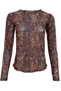 Annie Mesh Bluse | Brauner Leo