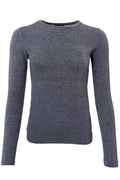 Faye Lurex Bluse | Stahlgrau