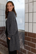 Keira Langer Cardigan | Grau
