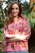 Luna Bluse mit ausgestellten Ärmeln | Blossom Candy