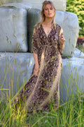 Luna Langes Kleid mit V-Ausschnitt | Python