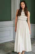 Atika Deco Smock Kleid | Elfenbein