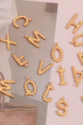 Twisty Buchstabenkette | Gold