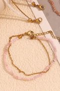 Perlenkettenarmband | Rosa