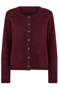 Alice Strickjacke | Dunkelrot Mel