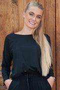 Alma Ls Top (Fleece) | Schwarz