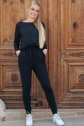 Alma Hose (Fleece) | Schwarz