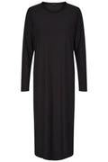 Alma Ls T-Shirt-Kleid | Schwarz