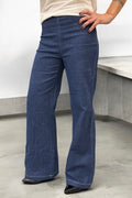 Asta Weite Hose | Blauer Denim
