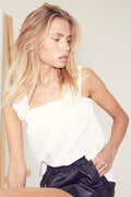 Selma Smock Strap Top 35184 | Weiß