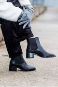 Haylie Lederstiefel | Schwarz