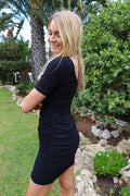 Alma Ss Turn Dress | Schwarz