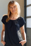 Daisy Bubble Tee | Schwarz