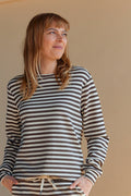 Tini Stripe Sweat | C Hot Fudge Kombi