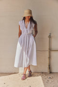Mykononesize Kleid 3461 | Weiß