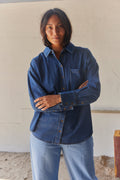 Lisea Hemd 205483 | Mittelblauer Denim | Skjorte von Freequent