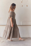 Elly Flow Kleid | Taupe