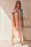Pastel Palms Hemdkleid | Mehrfarbig