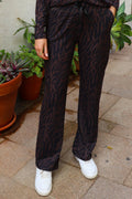 Alma Weite Hose | Dunkelbraunes Zebra