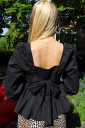 Amber Ls Bluse | Schwarz