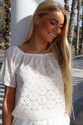 Rebekka Ss Bluse | Weiß