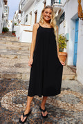 Pilu Trägerkleid | Schwarz
