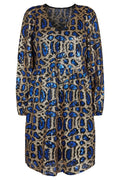 Iris Ls Kleid | Blaues Zebra