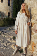 Liv Ls Langes Kleid | Cashew Creme