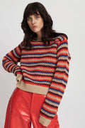 Italienischer Wollpullover | Mehrfarbig