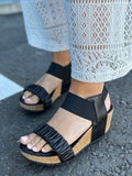 The Moments Sandalen mit Keilabsatz | Schwarz