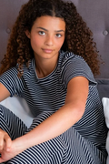 Lonnie Stripe Tee 162882 | Dunkelblau