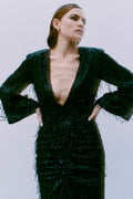 Paillettenkleid | Schwarz