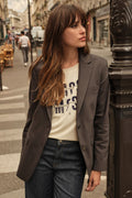 Mary Night Blazer | Asphalt