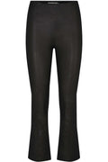 Sarah Læder Leggings | Schwarz