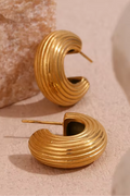 C-förmige Creolen | Gold