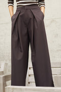 Zella Pleat Pant 41041 | Dunkelbraun
