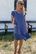 Sunrise Kurzes Kleid | Himmelblau
