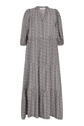 Neues Blumenbodenkleid 36177 | Schwarz