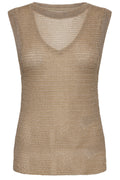 Metesa Top | Gold Metallic