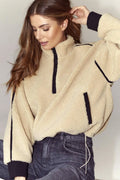 Madin Fleece-Anorak 30341 | Sand