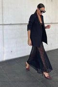 Spitzenkleid | Schwarz